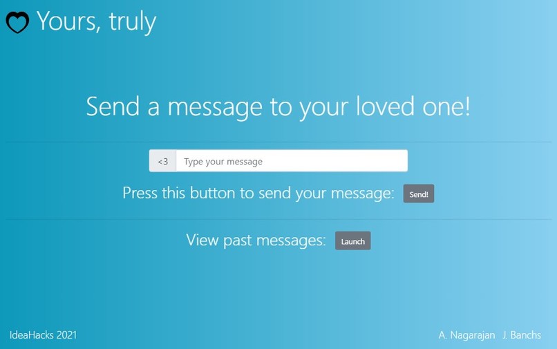 Yours, truly - Juan Banchs, Ashvin Nagarajan (A&V Box) – screenshot 2