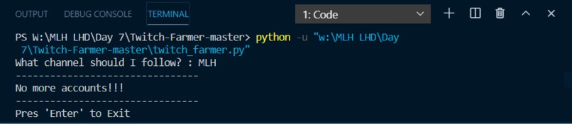 Twitch-Bot – screenshot 1