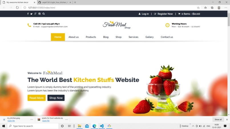 Light_Your_Kitchen_Website – screenshot 1