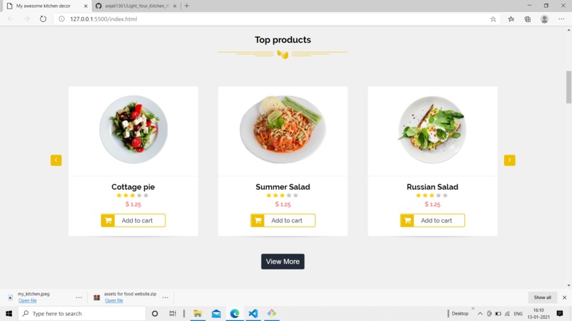Light_Your_Kitchen_Website – screenshot 2