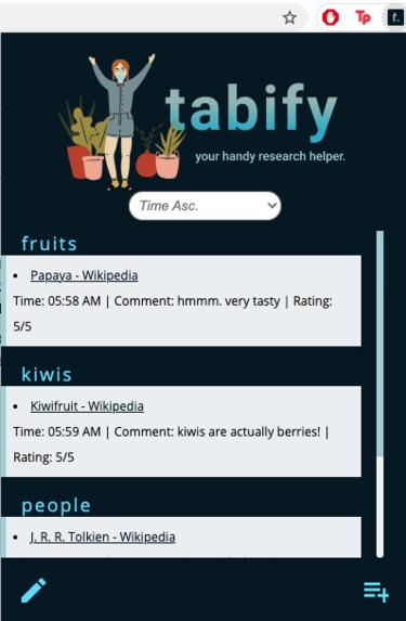 Tabify – screenshot 1