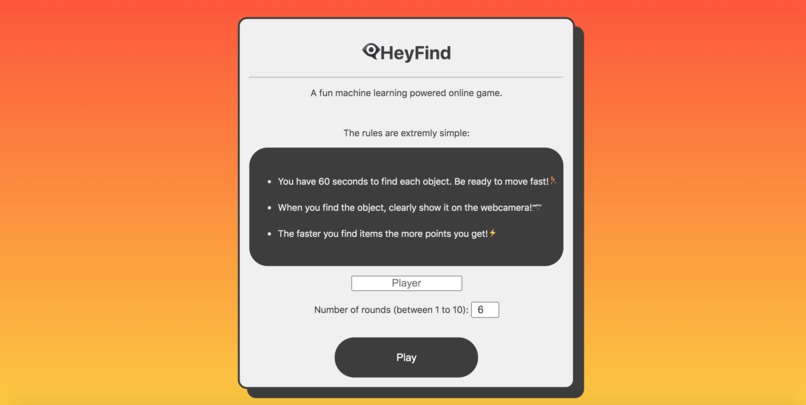 HeyFind - A Computer Vision Powered Game – screenshot 1