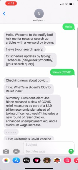 notify – screenshot 2