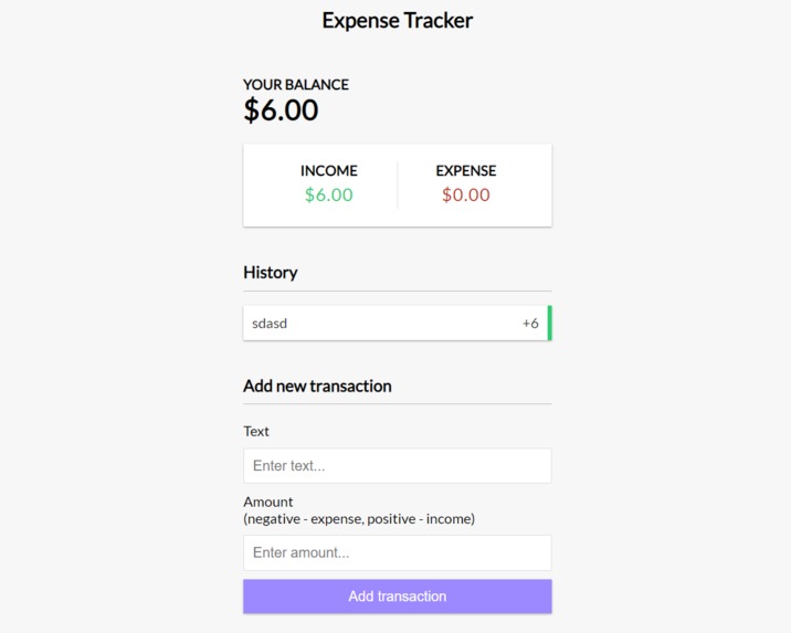 Expense Tracker – screenshot 1