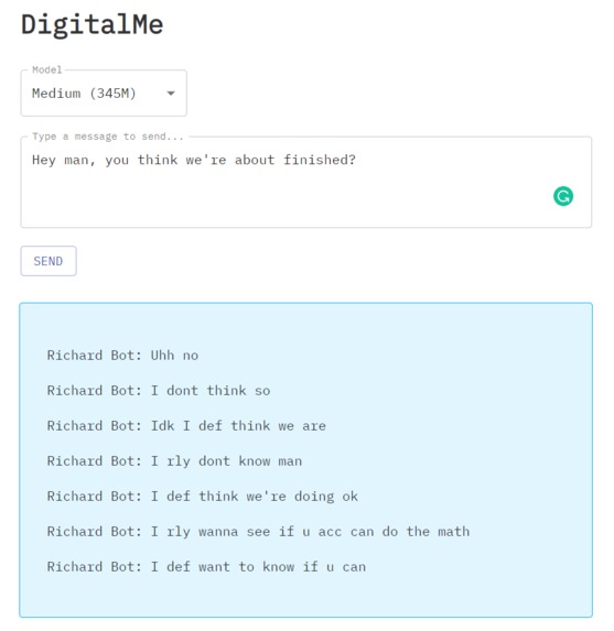 DigitalMe – screenshot 1