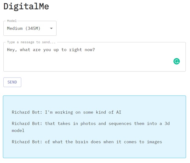 DigitalMe – screenshot 2