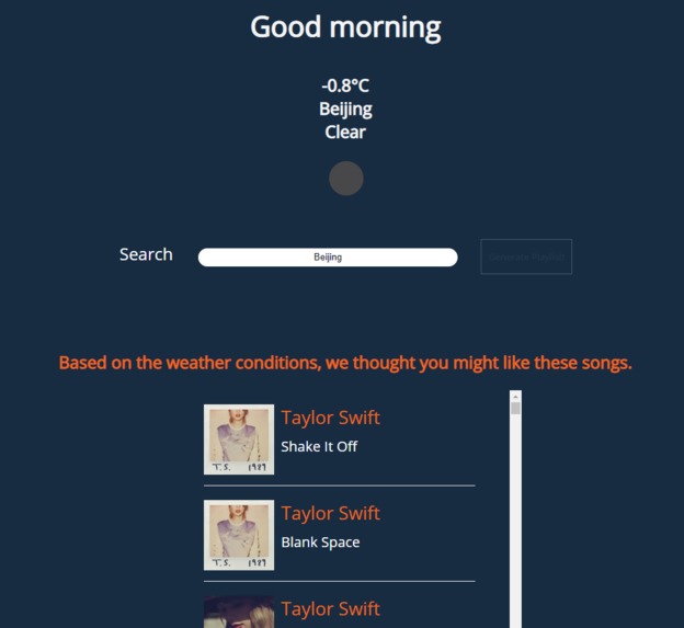 WeatherPlayer – screenshot 3