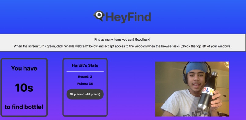HeyFind - A Computer Vision Powered Game – screenshot 2