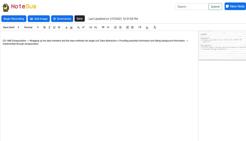 NoteSus – screenshot 2