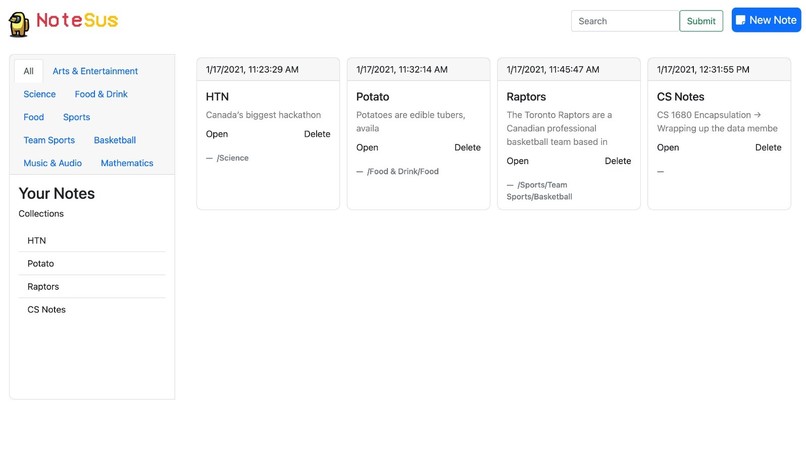NoteSus – screenshot 1