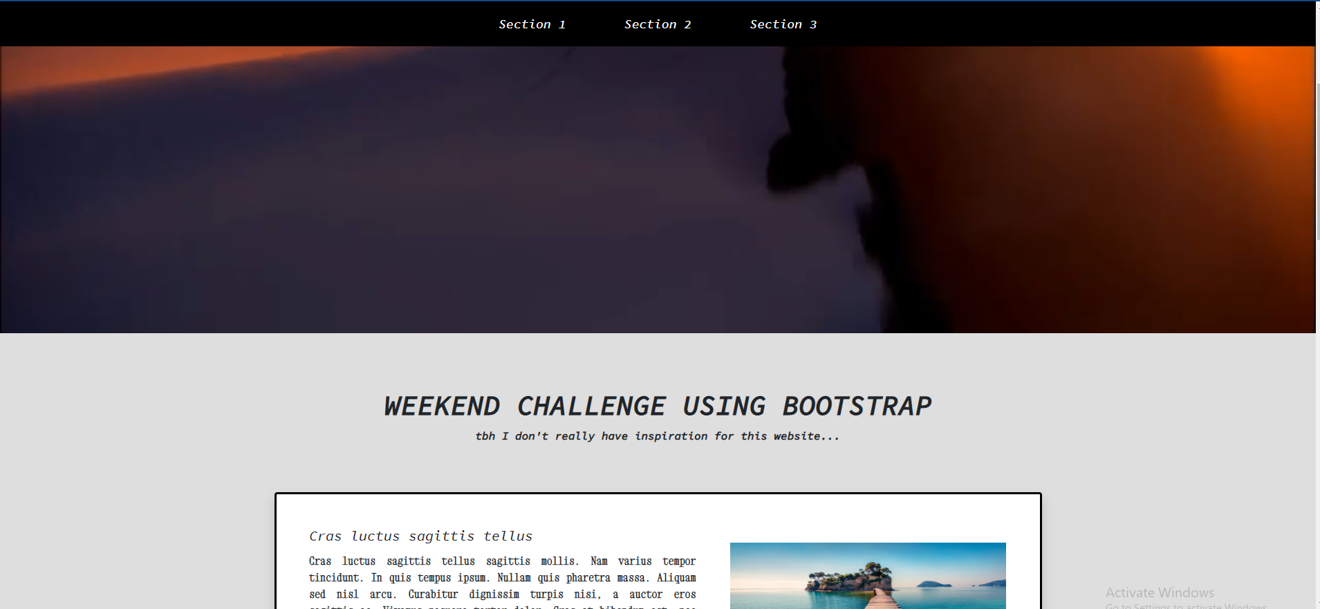build a static website with bootstrap | Devpost