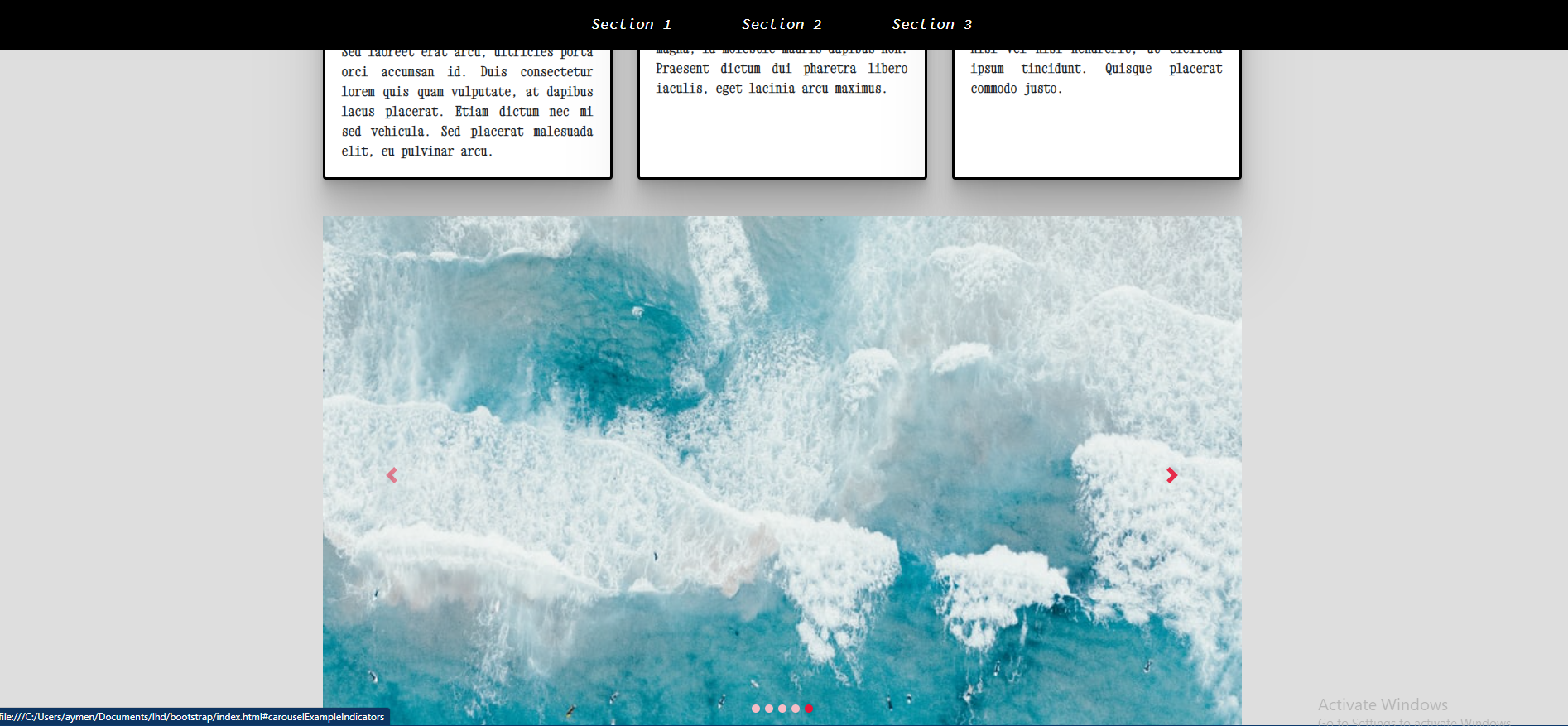 build a static website with bootstrap | Devpost