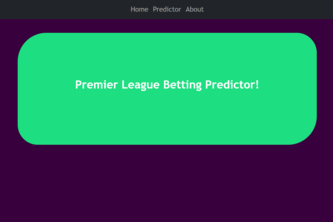 Premier League Sports Predictor