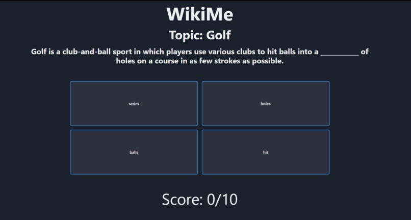 WikiMe – screenshot 2