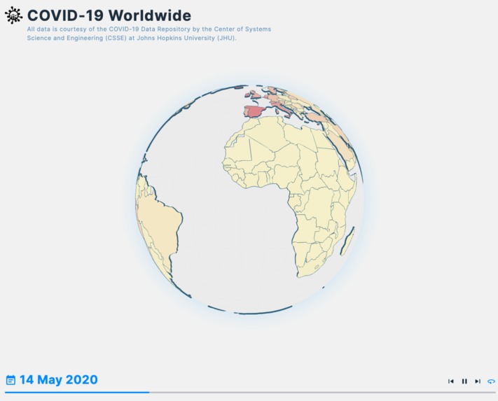 COVID-19 Worldwide – screenshot 2