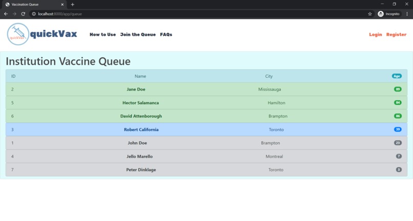 quickVax – screenshot 7