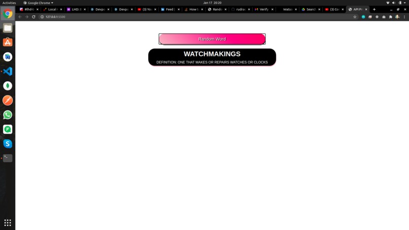 Word Meaning web App – screenshot 1