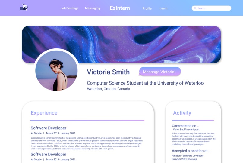 EzIntern – screenshot 3