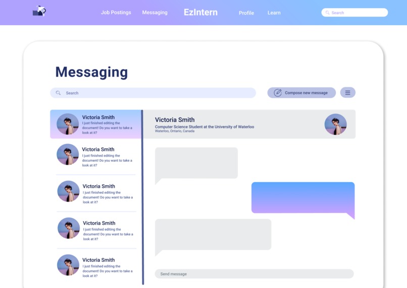 EzIntern – screenshot 4