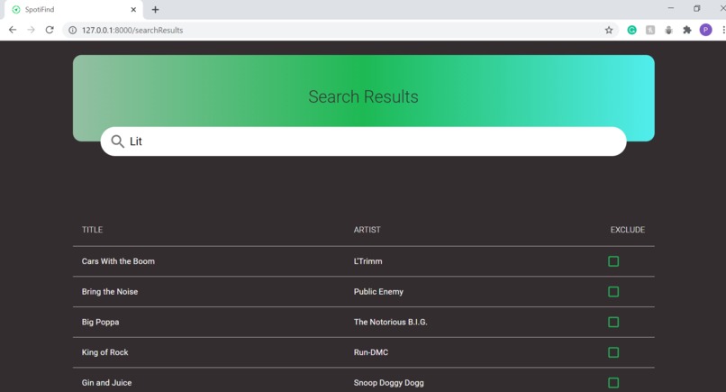 SpotiFind – screenshot 3