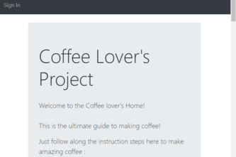 Coffee Lover's Home 