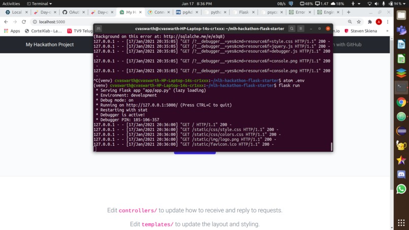 mlh-hackathon-flask-starter – screenshot 2