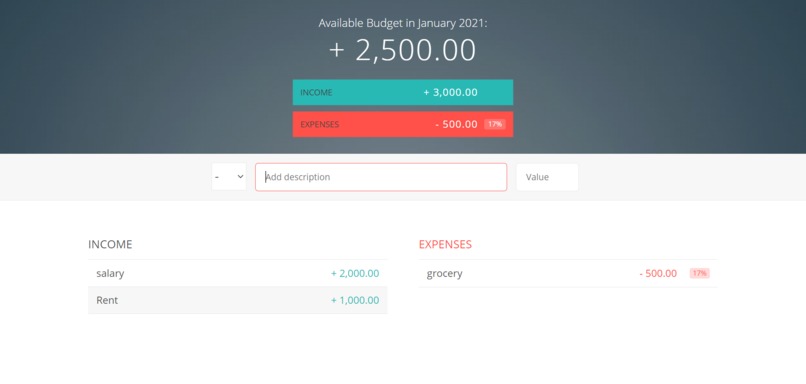 MLH-Budget-App – screenshot 1