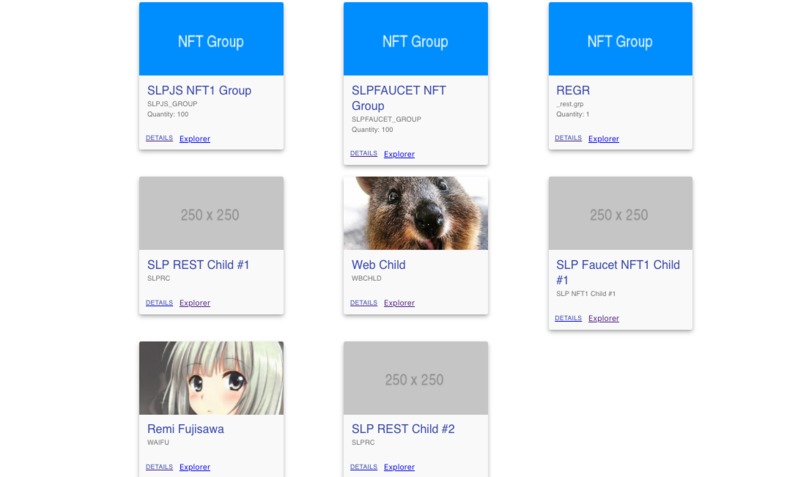 Easy Non-Fungible Tokens (NFTs) on the BCH blockchain – screenshot 1