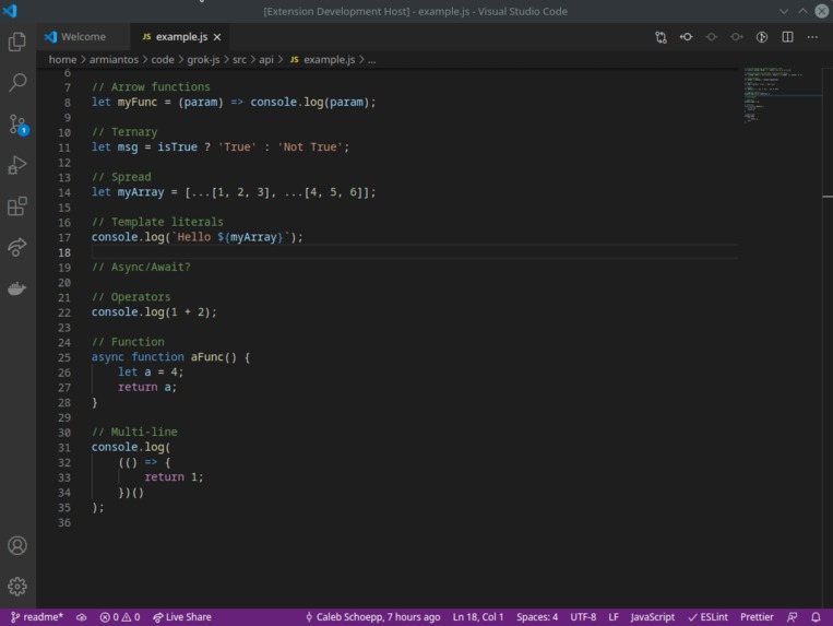 GrokJS – screenshot 3