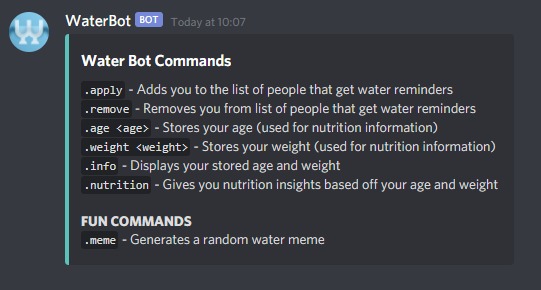 WaterBot – screenshot 1