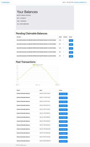 FundMy.space – screenshot 2