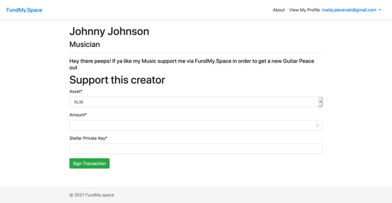 FundMy.space – screenshot 3
