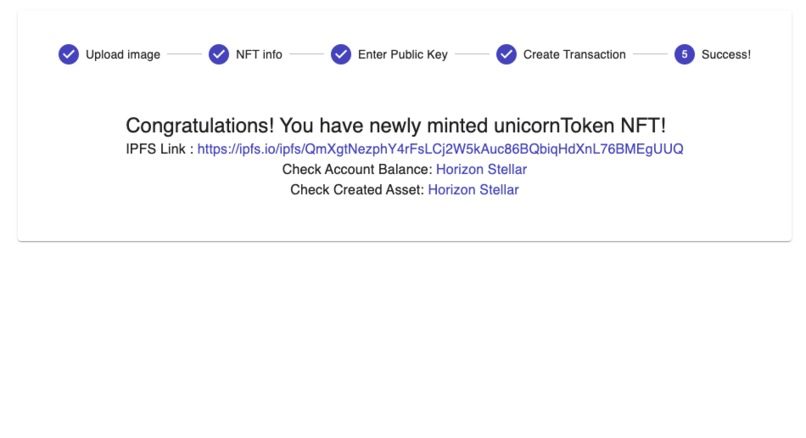 Stellar NFT Wizard – screenshot 3