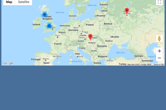 Europe Hackathon Map