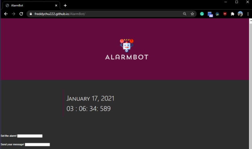 AlarmBot - Fred Chu and Lucas Wolter (A/V Box) – screenshot 1