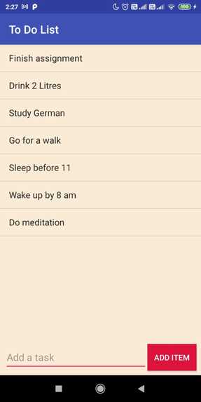 New Year Resolution App – screenshot 1