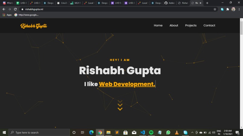 Portfolio – screenshot 3