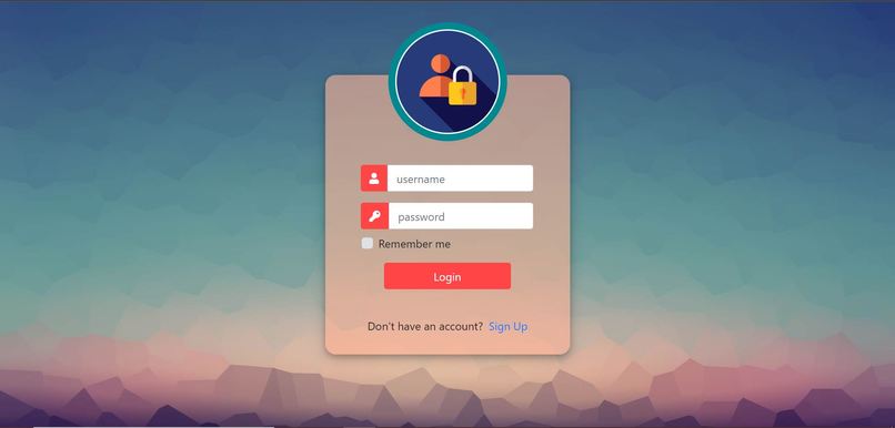 Authentication System – screenshot 1