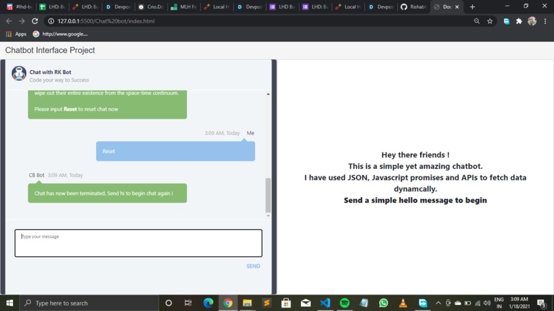 ChatBot – screenshot 2
