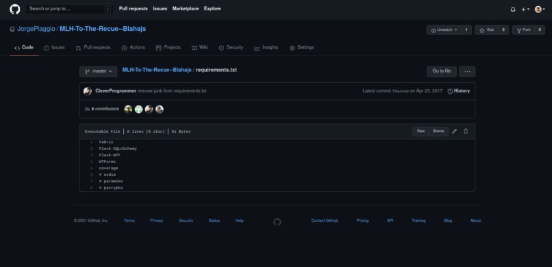 Flask webapp – screenshot 5