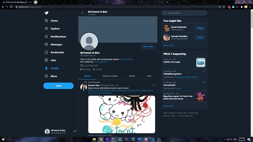 Tweet-O-Bot – screenshot 1