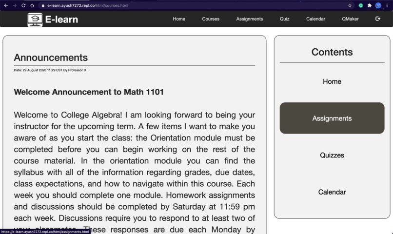 E-Learn  – screenshot 2