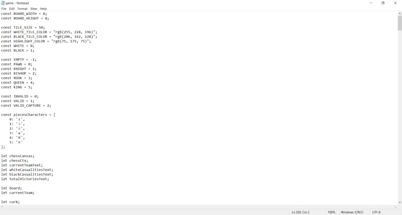 Chess game – screenshot 2