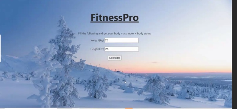 BMI – screenshot 1