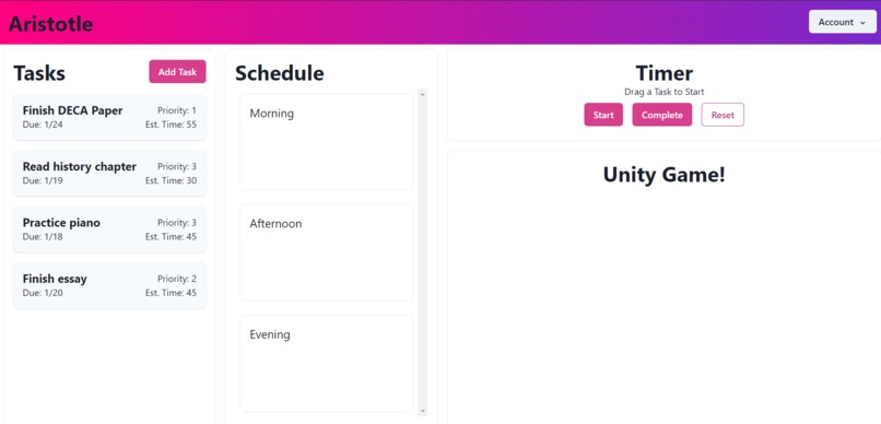 Project Aristotle – screenshot 1