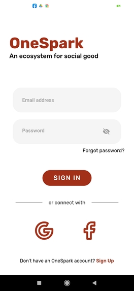 OneSpark - An ecosystem for social good – screenshot 2