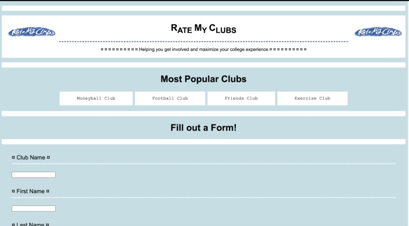 RateMyClub – screenshot 1