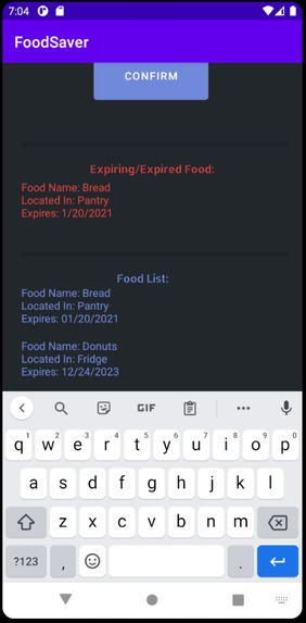 FoodSaver – screenshot 2