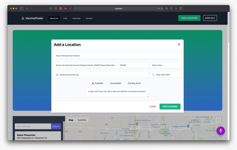 Covid-19 Vaccine Finder  – screenshot 3