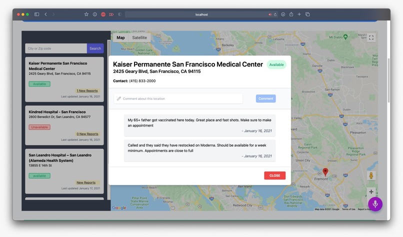 Covid-19 Vaccine Finder  – screenshot 4